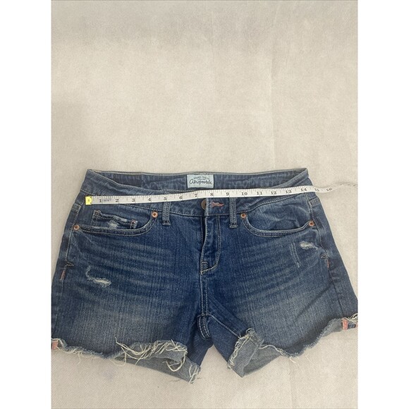 Aeropostale Womens Cut Off Shorts Size 5/6 Distressed denim y2k - Picture 8 of 10